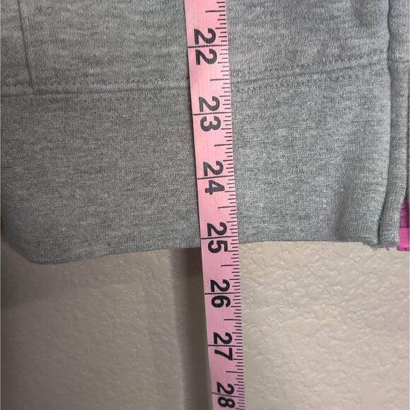 The‎ North Face Ladies Grey Zip Up Hoodie with Pink and Multicolor Graphic Small - Picture 8 of 12